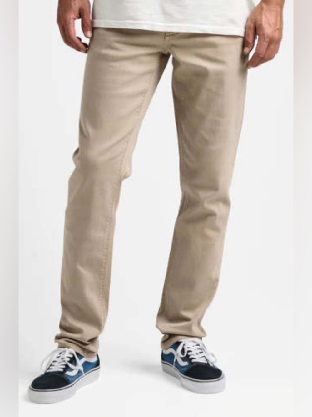 Roark Hwy 133 Standard Slim Fit Broken Twill Jeans - Desert Khaki / 31x32